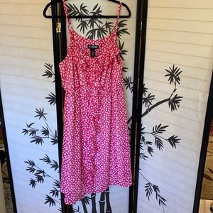 Lane Bryant pink and White dress Sz 16